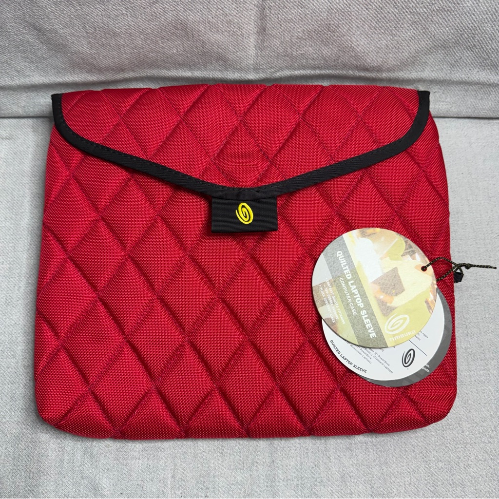 Nwt - Timbuk2 Red Quilted Laptop Sleeve With Black Trim (Size S) — image 2 of 8